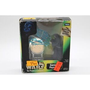 VTG Star Wars Emperor Palpatine w Millennium Minted Coin NEW SEALED IN BOX 1998